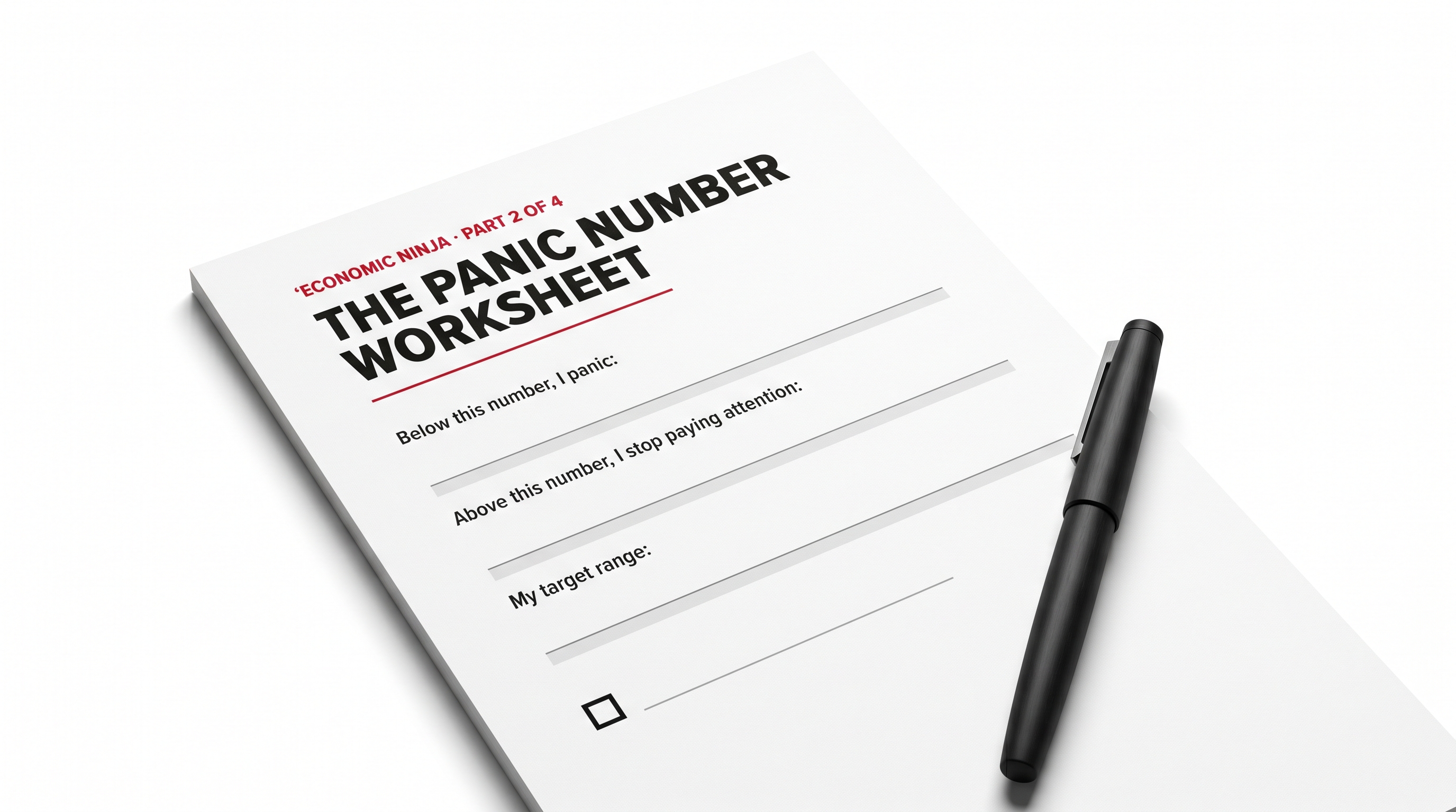 The Panic Number Worksheet